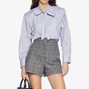 Sandro Milano Cotton Bow Shirt